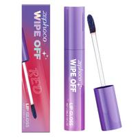 Zephoco Color-Changing Peel-Off Lip Tint: Hydrating, Lightweight, Perfect for Dates & Parties. 3.5ml raudona