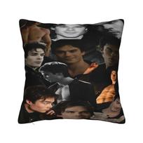 The Vampire Diaries Damon Salvatore TV Series Pillowcases Fashion Pillow Case For Sofa Couch Bed Living Room Pillow Cover 30x30CM(12x12in)