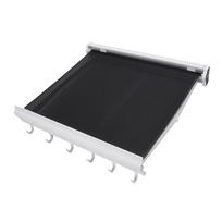 Wall Mounted Drying Rack Aluminum   Punchless Retractable Towel Rack with Hooks for Socks Underwear black