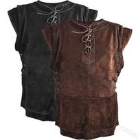 Gothic Pirate Renaissance Knight Vest Top for Men 4XL ruda