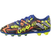 Adidas Messi 19.4 Fxg Slip Resistant Low top Soccer Shoes Blue Red Yellow Kids' EH0598 29