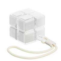 1PC Creative Magic Cube 8-Grid Medicine Storage Box, Sealed Moistureproof with Hanging Rope Travel Essential