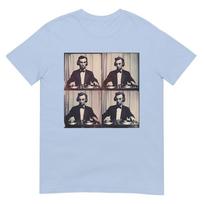 Abraham Lincoln On Turntables Dj Abe Lincoln Patriotic Music TShirt S