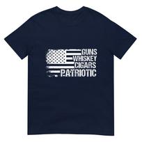 Guns Whiskey Cigars Patriotic Usa Tshirt For Unisex S