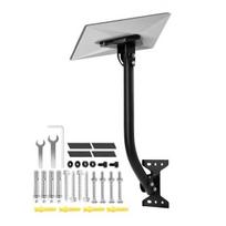 Mini Solar Panel Mount Terminal Plate Bracket, Roof Installation Weather Resistant High-Strength Carbon Steel Adjustable Pitch Adjustment Angle Sets