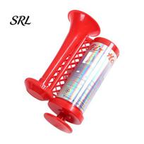 Football Game Horn Hand Pump Air for Sports Games, Cheering Noise Maker Stadium, Portable Push Sound Speaker Soccer Fan Party One-piece Molded raudona