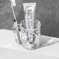 Plastic Mouthwash Toothbrush Cup With Handle Home Bathroom Tumblers Portable Mug Transparent Toothbrush Holder balta