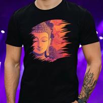 T-Shirt Herren Buddha Motiv Baumwolle Größe S bis 5XL XXXXL