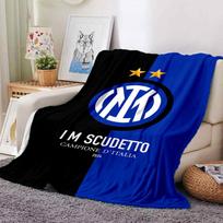Inter Milan Champions Blankets Flannel Printed Breathable Warm Throw Blanket for Home Office Bedspreads 0708a2 75cmx90cm