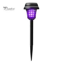 Lawn Mosquito Repellent Light Solar Trap Lamp, Outdoor IP66 Waterproof Insect Zapper with Dual Mode, 2 Control in 1 & for Garden Yard Patio S