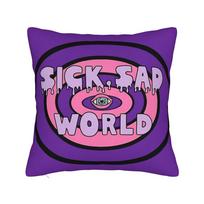 Sick Sad World Logo Darias Square Pillow Case  Cushion Covers Fashion Zippered Decor Pillowcase for Sofa 40*40cm 40x40cm