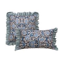 BUYNOW 1PC Flowers Pillowcase With Lace  Herringbone Crimping Cushion Cover Living Room Sofa Cushion Cover Home Bedroom Decor 30x50cm
