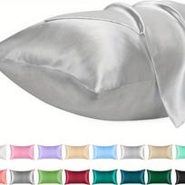 1PC Satin Pillowcase for Hair Similar to Silk Pillow Cases for Skin, Silky & Soft Pillow Covers, Gifts for Her or Him 50x66cm