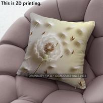 Dandelion Print Throw Pillow Covers Pattern Cushion Cover Suitable For Sofa Bedroom Car Pillow Cover 40x40cm