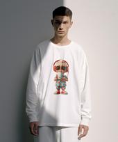 One Hundred Percent Ohpxaidaeve4 Milk Baby Crew Neck Long Sleeve T-Shirt Black/Xl