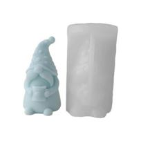 Silicone Candle Mold 3D Gnome-Soap Moulds Faceless-Santa Christmas DIY Craft