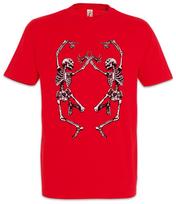 Dancing Skeletons T-Shirt Skull Skeleton Grim Reaper Fun Dance XS