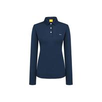 Louis Castel Women'S Logo Point Solid Long Sleeve T-Shirt See Notation/090