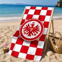 Eintracht Frankfurt Crest Beach Towel, Quick-drying, Easy to Care for, Suitable for Both Fitness and Beach Vacations,Sports Essential 70cmx140cm(27x55inch)