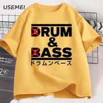 Funny Drum And Bass T Shirt Unisex Rum And Ass Lovers Jokes Tshirt Y2k Short Sleeve Cotton Oneck Tshirt Summer Tees Unisex Clothing S