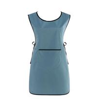 Waterproof Barber Apron Large Pockets Hair Stylist Apron Vest Barber Apron Smock  Household mėlyna