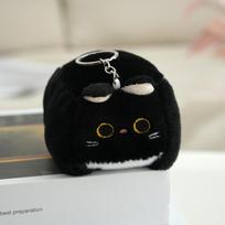 Block Cat Calico Cat Plush Toy Stuffed Animal Kitten Plush Doll Keyring  Girl Toys Milk Cat