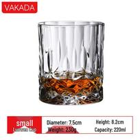 VAKADA Nordic Style High Borosilicate Irregular Whisky Glass