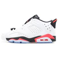 Jordan 6 Retro Low Infrared White 304401-123 44.5 balta/raudona