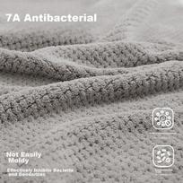 Sanli 7A Towel And Bath Towel Set, Unisex Quick-Drying Absorbent Adult Wrap Towel for Bathing, Gray
