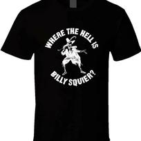 WHERE Billy Squier artwork black T-shirt M
