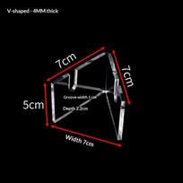 Hand Fan Display Stand Bracket Clear Acrylic Holder Storage Support Foldable Fan Stand Holder Space-Saving Desk Organizer