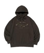 Cargo Bros Over Box Logo Oversized Hoodie (Khaki/Camo) L (Brushed)