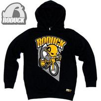 Doldol Roduck_Hoody_09 Road Bicycle Roduck Duck Character Graphic Hoodie Black/S