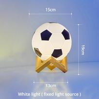 Futbolo Naktinis Šviestuvas USB Šiltas Baltas LED Apvalus Medžio Masyvo Stiklinis Mažas Stalo Šviestuvas Lovos Spintelės Miegamojo Darbo Kambario Dekoracija Apšvietimas
