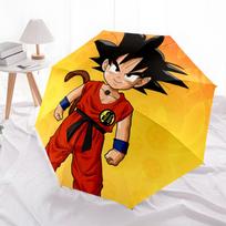 Son Goku and Son Goten  pattern, automatic folding umbrella, portable and foldable design, 8 ribs, a Christmas or birthday gift. įvairiaspalvis