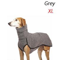 Apparel Greyhound Costumes Harness Vest Pitbull Coat Jacket Dog High Collar Sweater Pet Hoodie Coat XL pilka