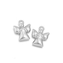 5pcs Stainless Steel Little Angel Charms Gold Steel Color Charms Pendant For Jewelry Making DIY Necklace Pendants Accessories