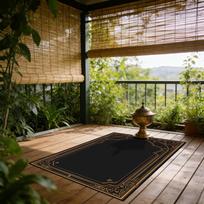 Islamic Religious Style Outdoor Prayer Mat Easy Clean Foldable Decoration Home Prayer Room Floor Mats Non-slip Washable Soft Mat 60x90cm