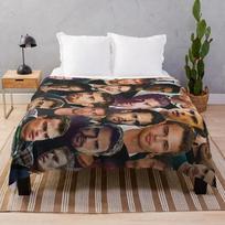 Theo James nuotraukų koliažas pledas minkščiausias manga lovatiesės sunki miegui minkštos lovos pledai 75x90cm