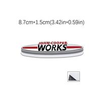 JOHN COOPER WORKS originalus raidžių lipdukas ant automobilio, skirtas MINI JCW modifikuoto kėbulo priekinės grotelės, trimatis dekoratyvinis lipdukas