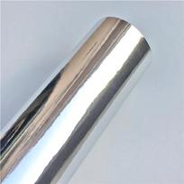Flexible Gloss Mirror Chrome Silver Vinyl Wrap Film Foil Sticker Bubble Free Car Decal Computer Cover Phone Skin 152X10 CM sidabras