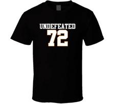 Undefeated 72 Miami Football Fan T Shirt S