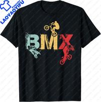 Bmx Vintage Bike Fans Gift Boys Youth Bike Bmx Tshirt Cotton Graphic T Shirts Cotton Unisex Clothing Tops Camisas Streetwear S