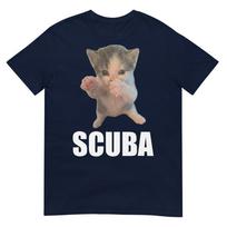 Cute Scuba Dancing Meme Cat Funny Scuba Meme TShirt S
