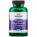 Swanson Triple Magnesium Complex (Trigubas magnio kompleksas) 100 kaps.