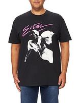 Elton John Unisexs Ejtee13mb05 TShirt Black Xxl S