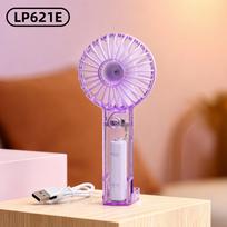 New Transparent Desktop Handheld Fan - Pull-out Climbing Hook Mini USB Charging Mini Electric Fan