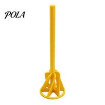 Hand Drill Mixer Attachment 6 Inch Paint Stirrer for Drill, 3D Printed Attachment, Disposable Mixing Rod Hex Shaft Stirring Resin, Epoxy, Silicone 1pc geltona