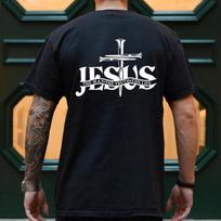 Vyriški marškinėliai Jėzus Kristus Atgal Spausdinti marškinėliai Madingi grafiniai viršūnės Dovana Christian Jesus Streetwear Oversized Y2k drabužiai XXS