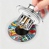 Insect-Proof Odor-Proof Brass Strainer for Bathroom Kitchen Sink Anti-Backflow Seal Residue Separator Drain Core Sewer Filter (Silver,Brass) sidabras